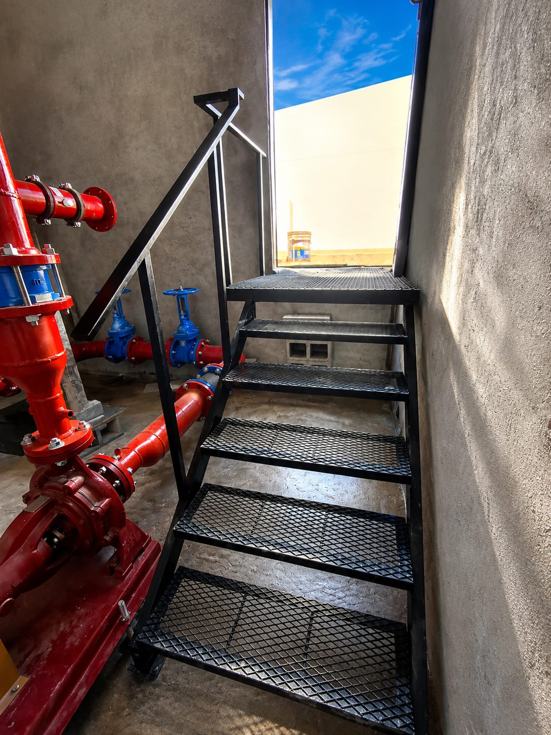 Escalera metálica